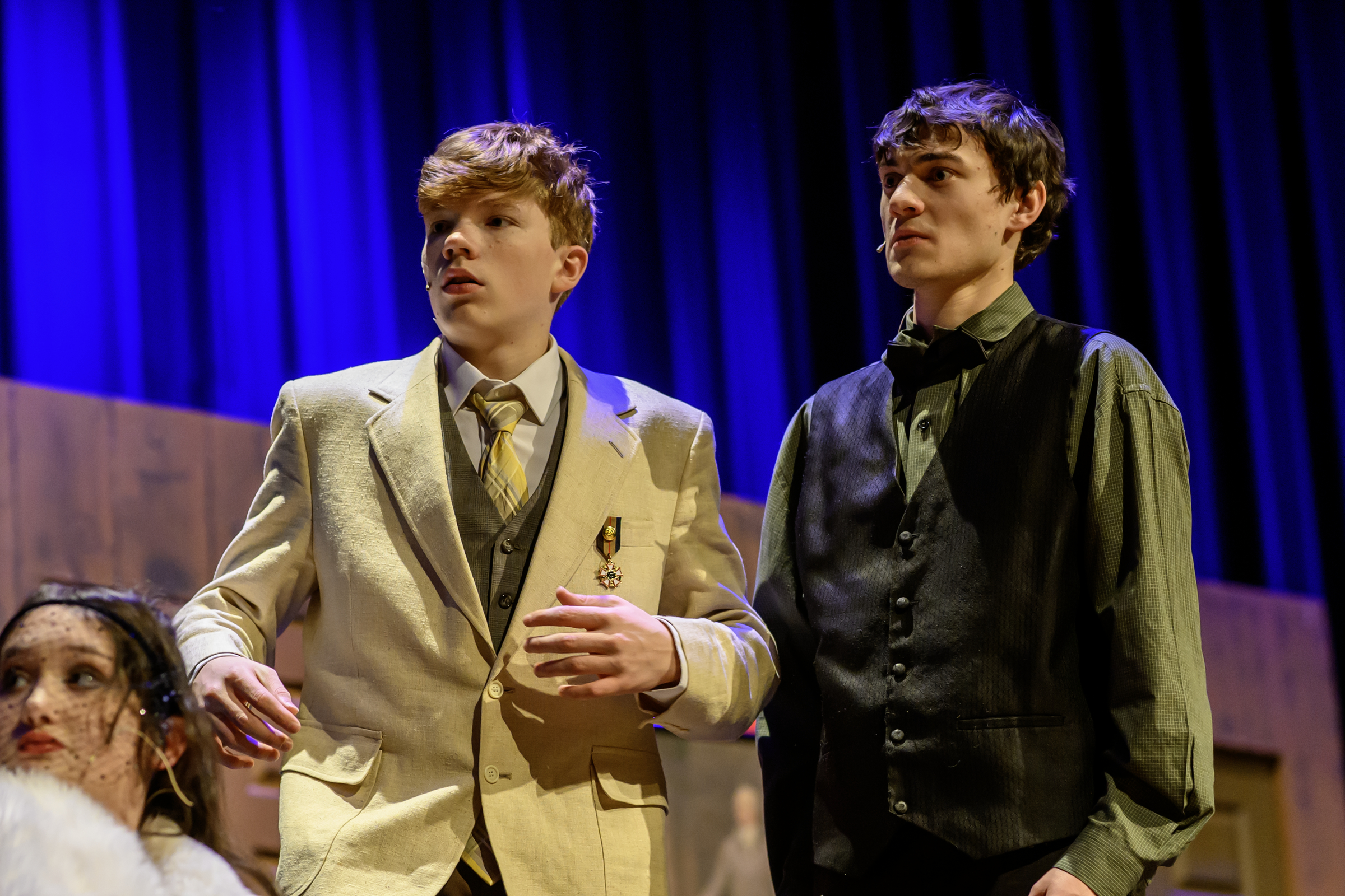 Colonel Mustard, and Mr. Green, played by Jimmy Miller, left,...