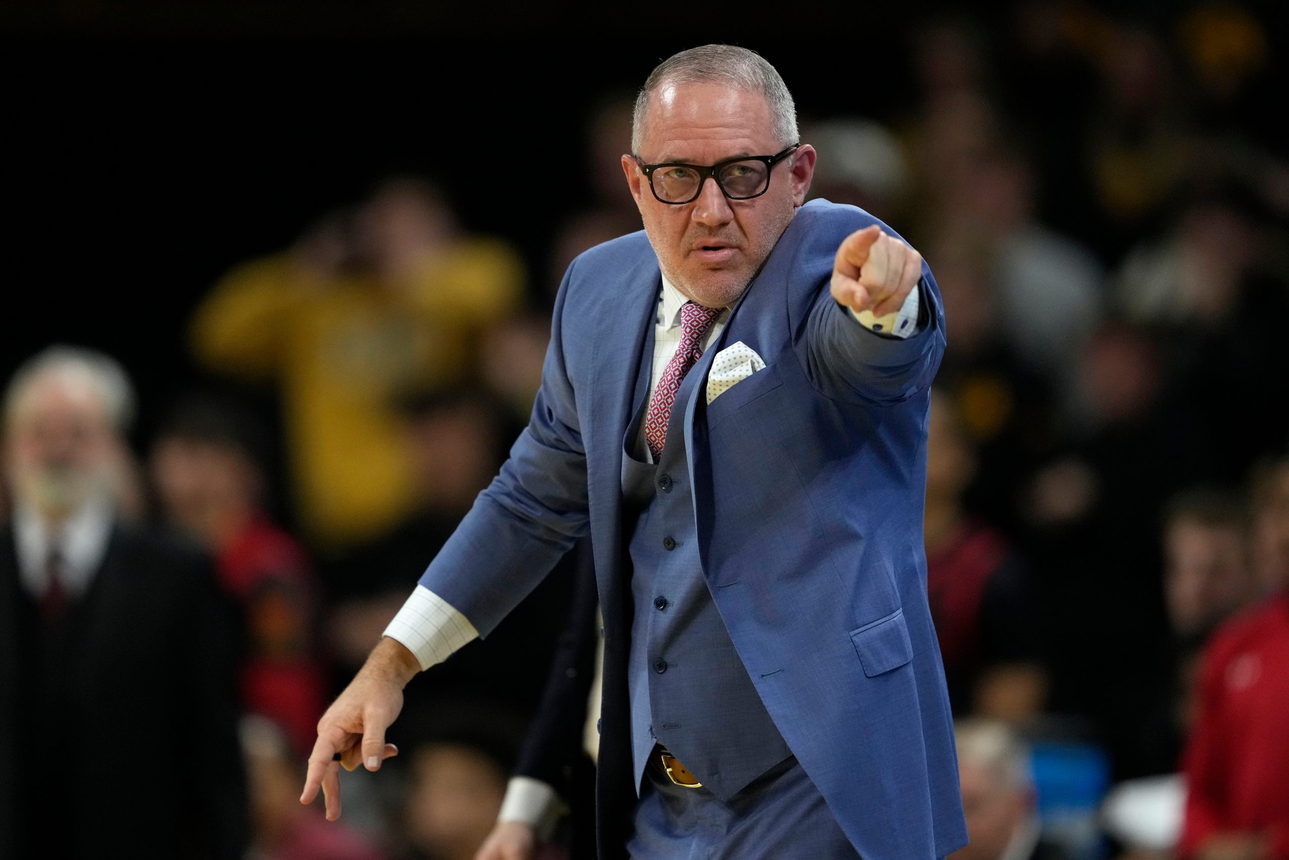 Maryland head coach Buzz Williams directs his team during the...