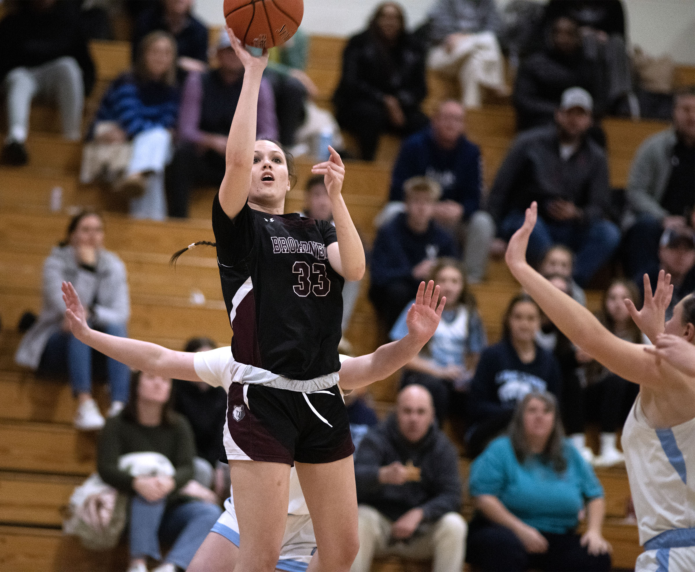 Broadneck's Grace Brennan shoots against Chesapeake during Friday's game. Broadneck...