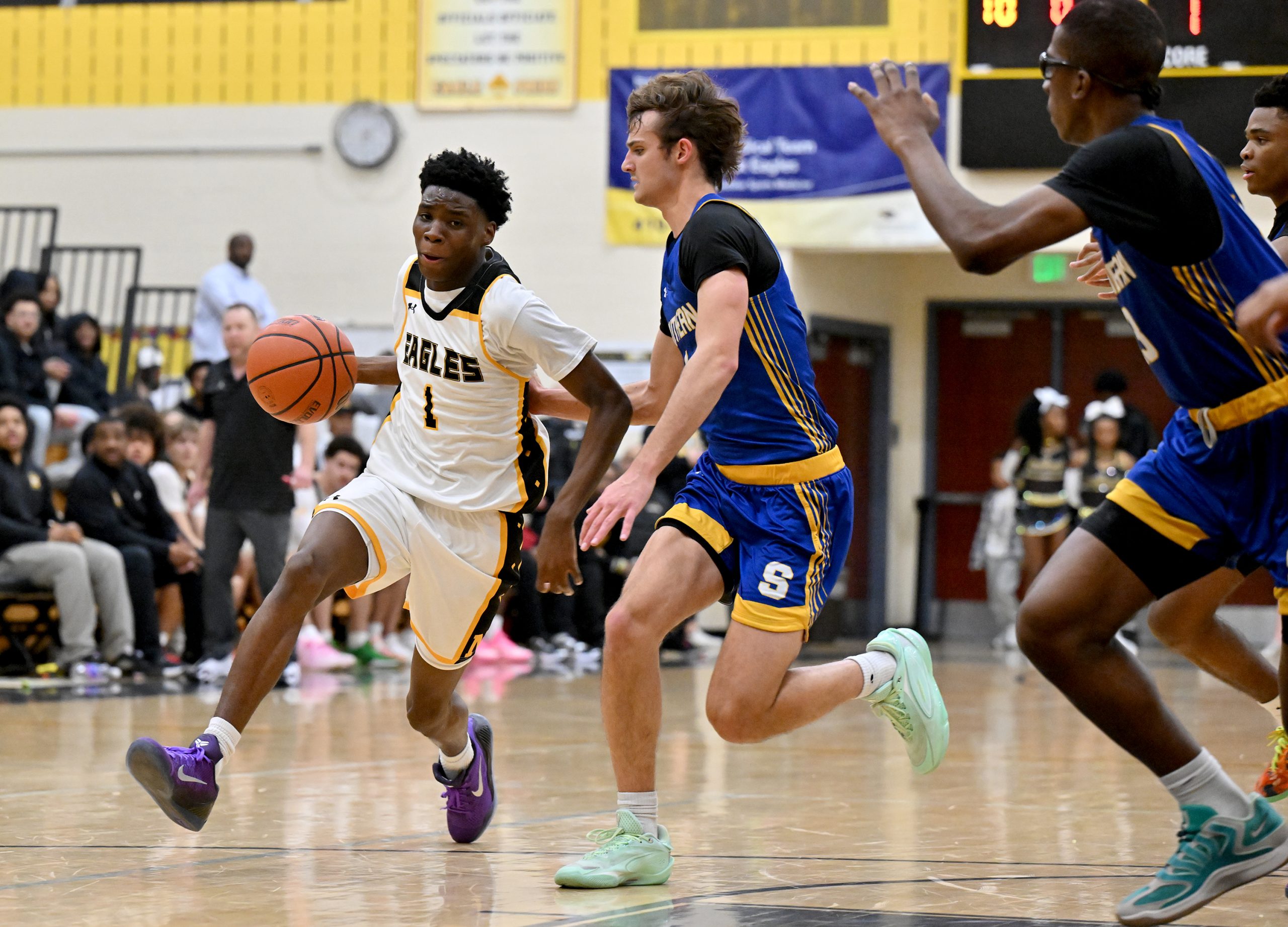 Jan. 06, 2026 Northeast Eagles Bryson Bradley #1 drives by...