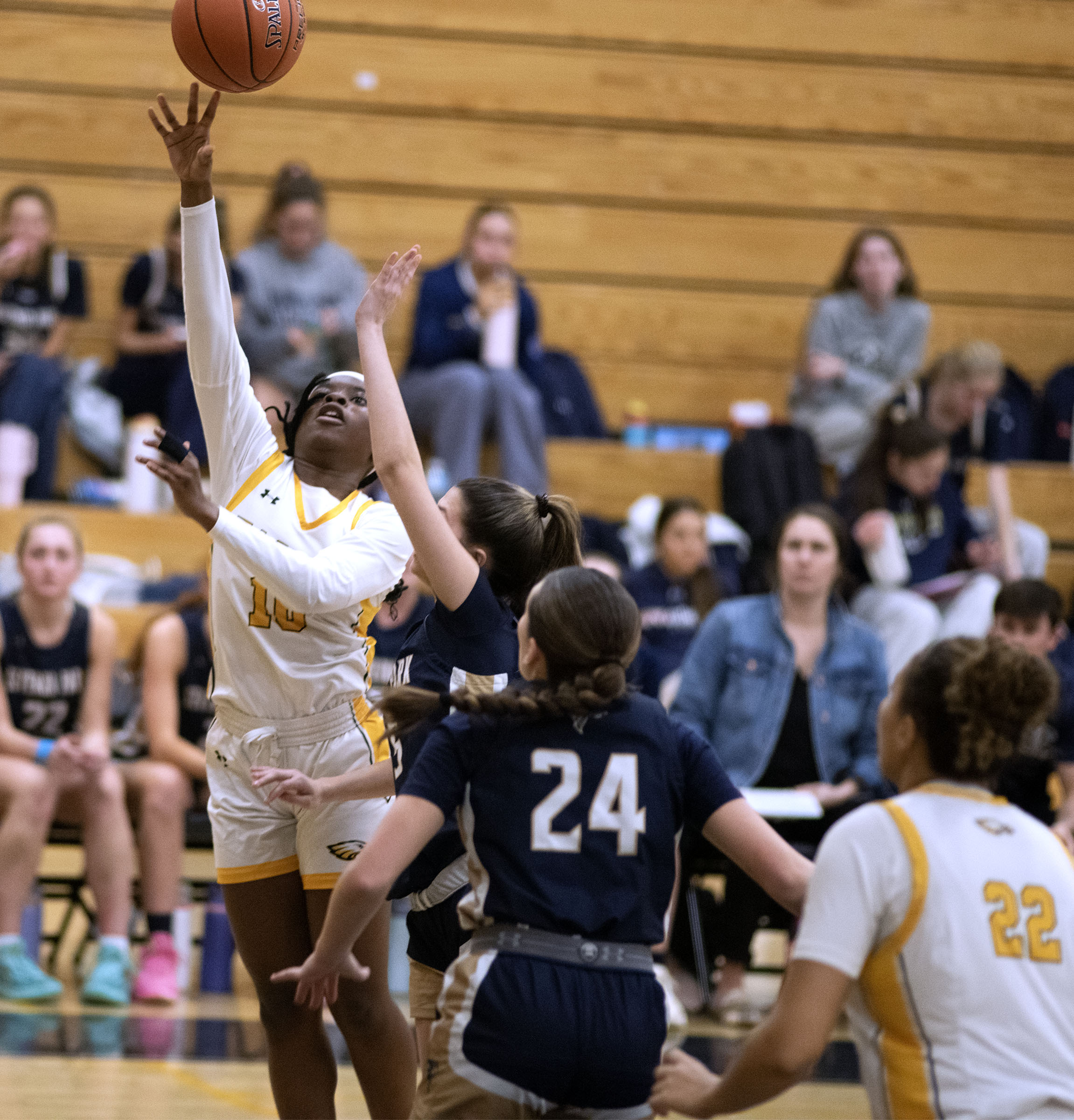 Jan. 13, 2026- Northeast’s Nadia Sogbo shoots against Severna Park...