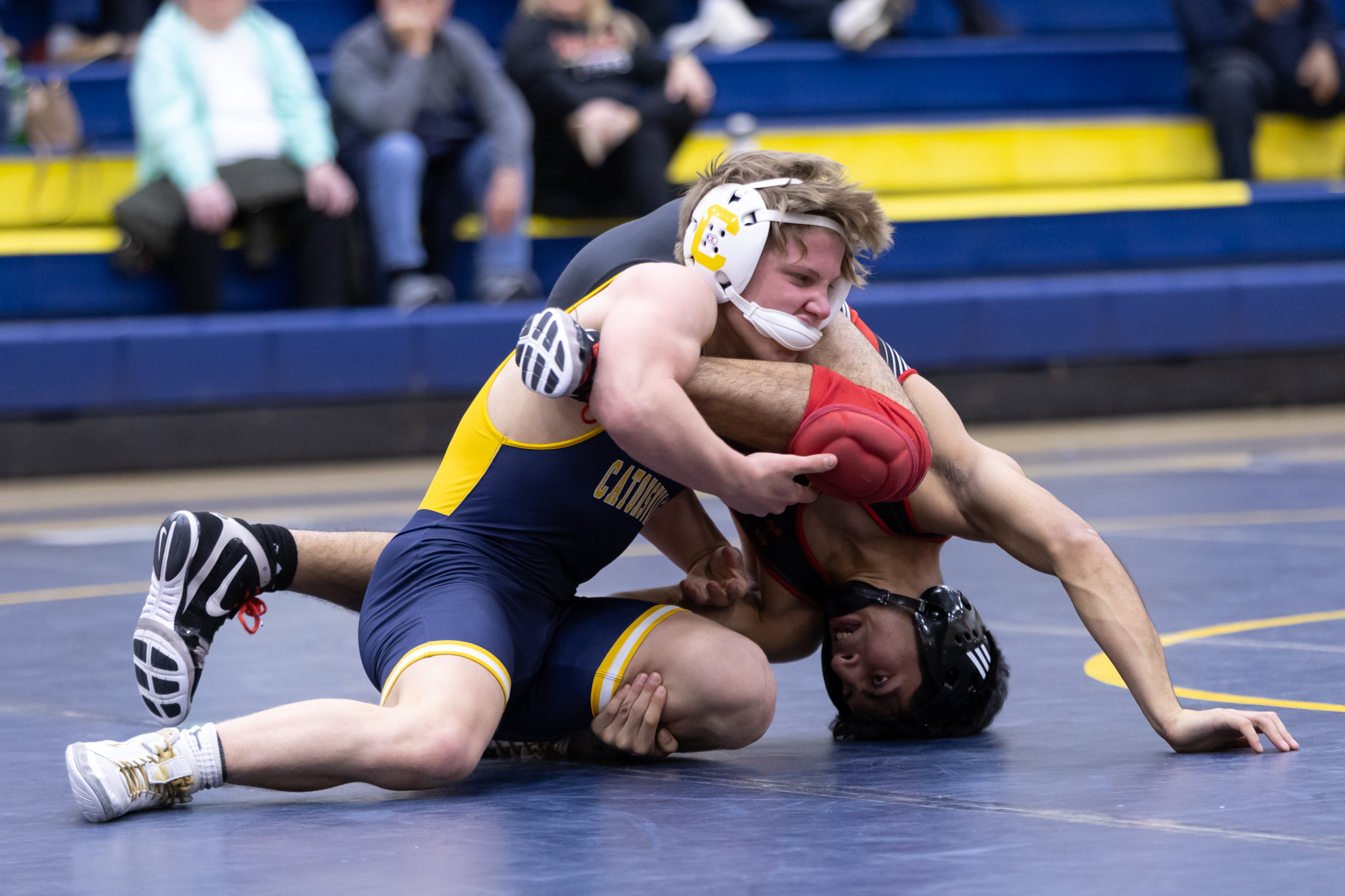 Dulaneyâs Steven Delgado Cruz is turned onto his head by...