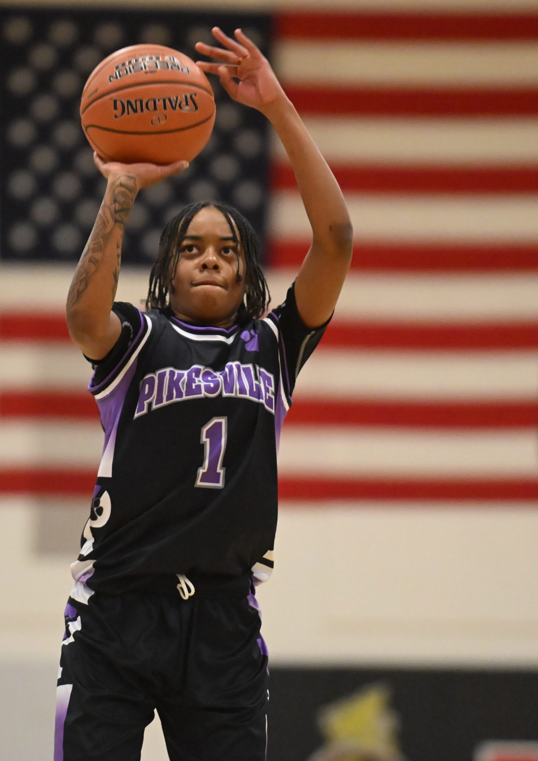 One week after scoring her 1,000th career point, Pikesville's Mariah...