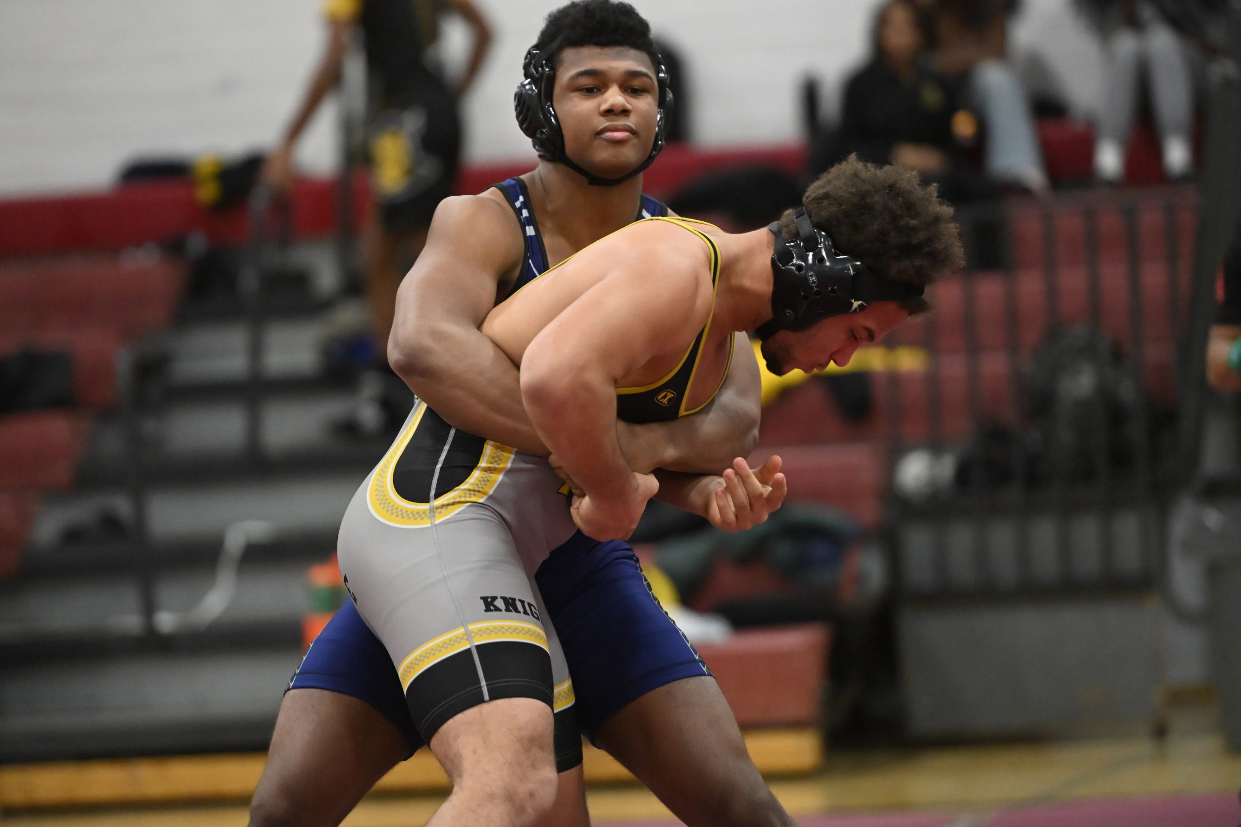 Perry Hall's Victor Marks Jenkins controls Parkville's Jakai Corsnitz in...