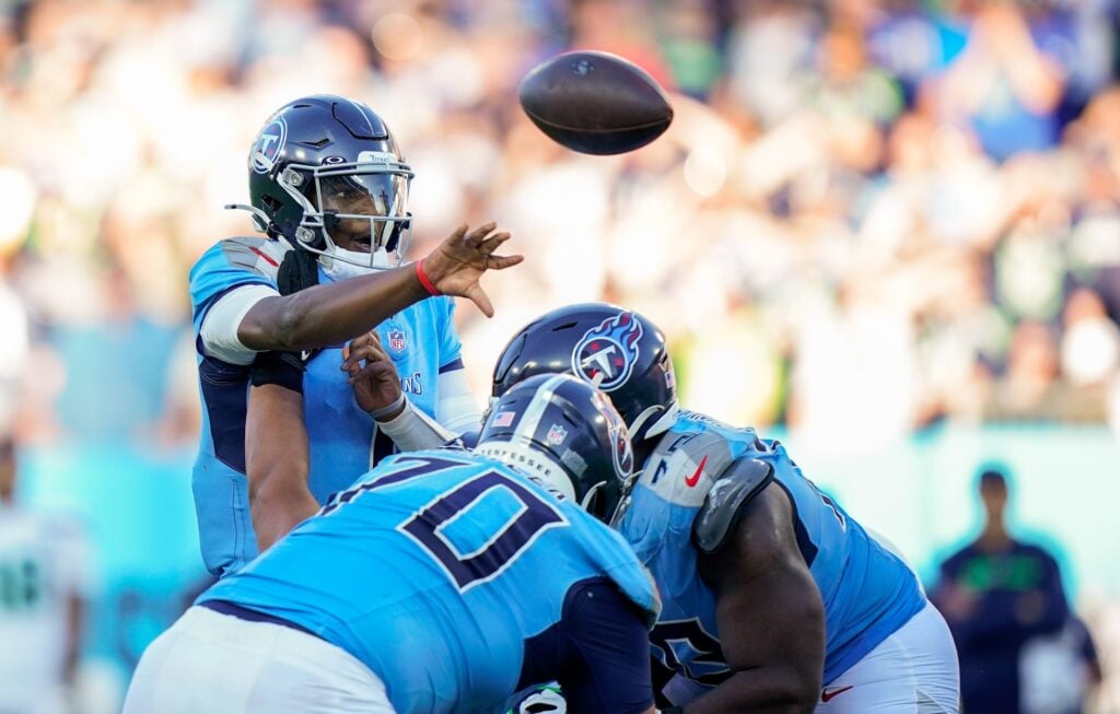 Cam Ward, quarterback, Tennessee Titans