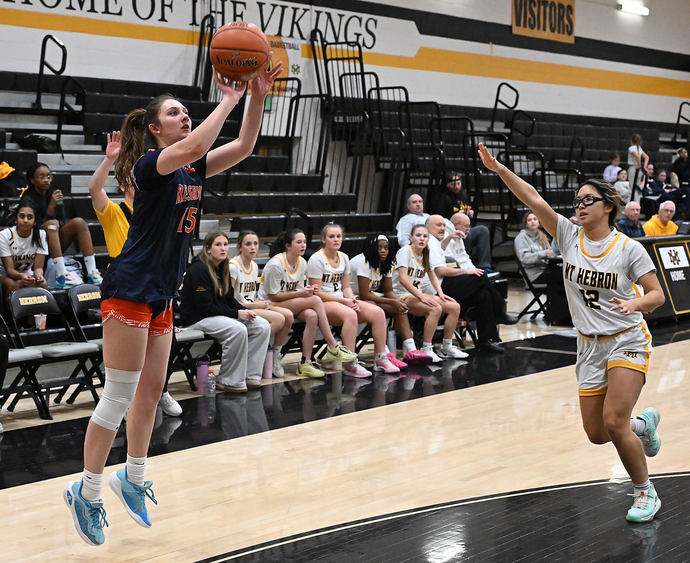 Reservoir #15, Annie Wethington attempts a three in the 1st...