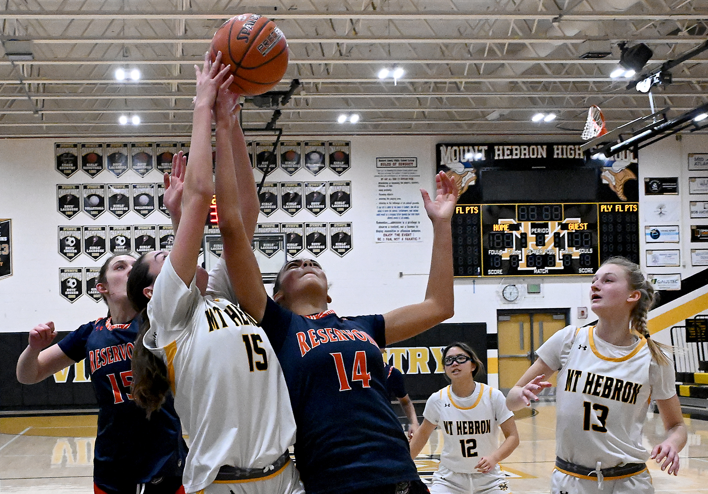 Hebron #15, Sophie Mitchell, and Reservoir #14, Sam Feher, battle...