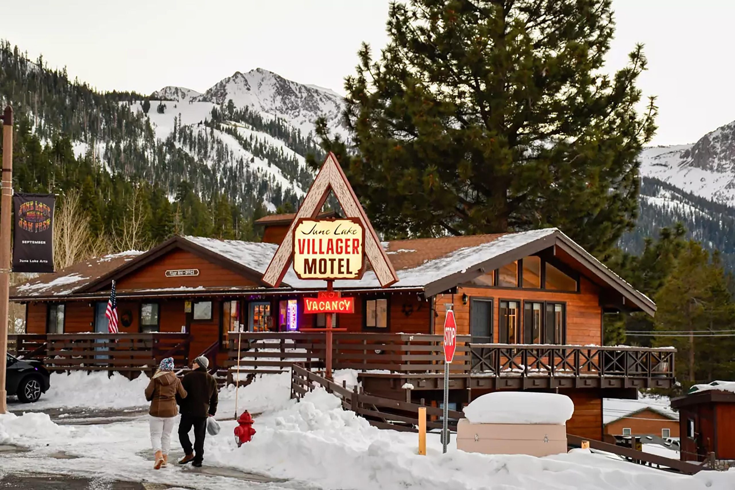 The June Lake Villager Motel in June Lake. (Christopher Reynolds/Los...